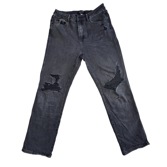 Judy Blue Jeans Womens 15 Distressed 32 Grunge Nashville Rigid High Rise 90s y2k - Picture 1 of 10